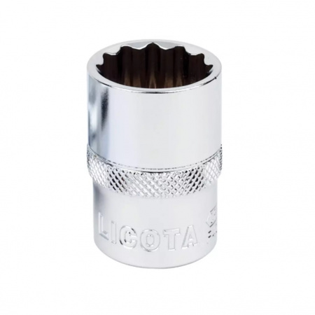 Licota Головка торцевая, 12-гранная, 1/4" (6,35 мм), 9 мм, длина 25 мм