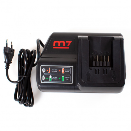 MIGHTY SEVEN Гайковерт ударный аккумуляторный бесщеточный 1/2", 813 Нм, 18 В, 4 предмета, кейс 