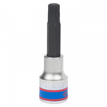 KING TONY Насадка (бита) торцевая 1/2", SPLINE, M10, L = 80 мм
