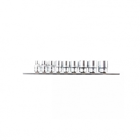 Licota Набор торцевых головок 3/8" 12-ти гранных, 9 пр. на линейке, 5/16"-13/16"