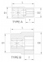 Licota Головка торцевая 1" 12гр. 1"-7/8"
