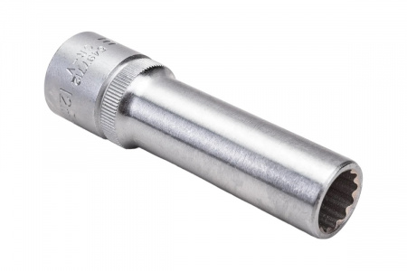 FORCE Головка торцевая 1/2", 12-гранная, глубокая, 12 мм, длина 77 мм