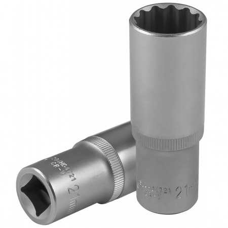 JONNESWAY Головка торцевая глубокая 12-гранная 1/2"DR, 21 мм