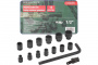 ROCKFORCE Набор головок ударных 15пр., 1/2", 6гр. (10,12-19,21,22,24,27,30,32), в ложементе