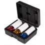 AFFIX Набор ударных глубоких шестигранных головок 1/2", 17, 19, 21 мм, пластиковое покрытие, кейс