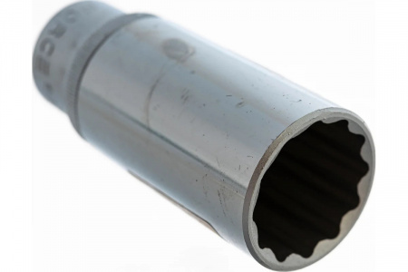 FORCE Головка торцевая 24 мм 1/2" 12-гранная глубокая L77 мм 
