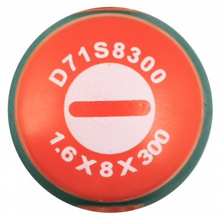 Jonnesway Отвертка стержневая шлицевая ANTI-SLIP GRIP, SL8.0х300 мм