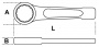 GARWIN Ключ накидной ударный короткий  2 3/4"