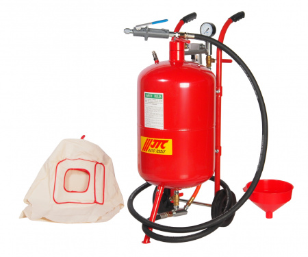 JTC Аппарат пескоструйный 38 литров, шланг 1/2", 250PSI