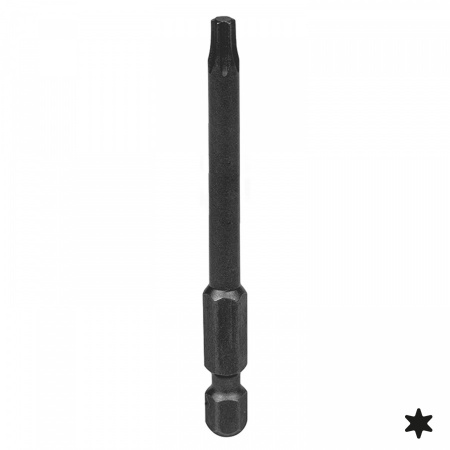 KING TONY Вставка (бита) торцевая 1/4", Torx, Т25, L = 70 мм, для шуруповерта