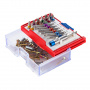 МАСТАК Набор вставок (бит) 1/4", TORX, HEX, PZ, PH, SLOT, 19 предметов