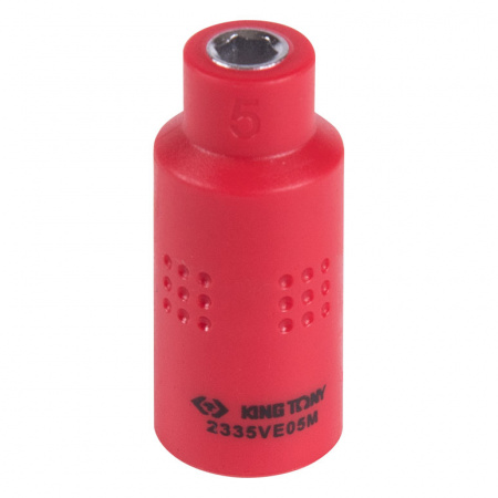KING TONY Головка торцевая диэлектрическая шестигранная 1/4", 5 мм