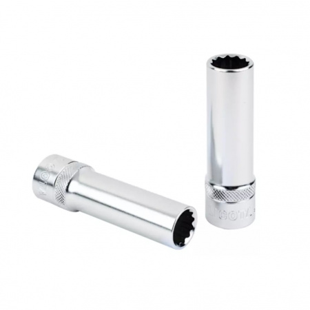 Licota Головка торцевая глубокая 1/2" (12,7 мм), 12-гранная, 10 мм, длина 77 мм