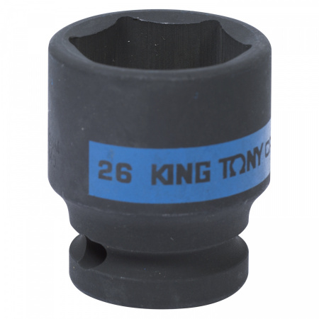 KING TONY Головка торцевая ударная шестигранная 1/2", 26 мм