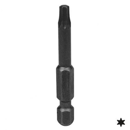 KING TONY Вставка (бита) торцевая 1/4", Torx, Т8, 50 мм, для шуруповерта