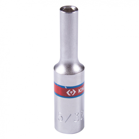 KING TONY Головка торцевая глубокая шестигранная 1/4", 3/16", дюймовая
