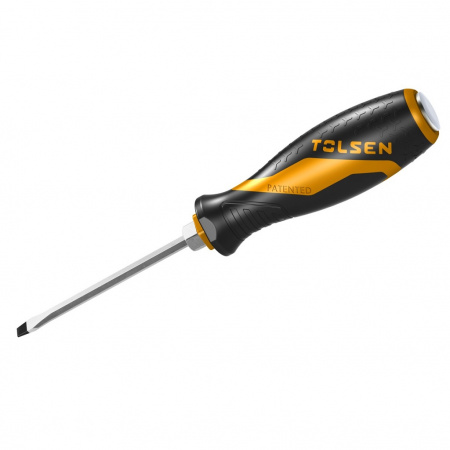 TOLSEN Отвертка шлицевая "GRIPro", Slotted 6,5 мм, 100 мм, силовая