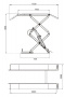 KraftWell Подъемник ножничный короткий г/п 3000 кг напольный, 220 В, цвет серый
