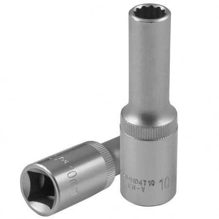 JONNESWAY Головка торцевая глубокая 12-гранная 1/2"DR, 10 мм