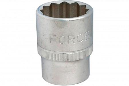 FORCE Головка торцевая 1/2" 12-гранная 21 мм L=38 мм