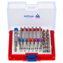 МАСТАК Набор вставок (бит) 1/4", TORX, HEX, PZ, PH, SLOT, 19 предметов