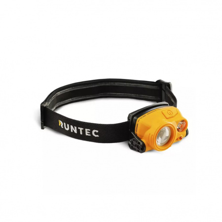 RUNTEC Фонарь налобный аккумуляторный, 400 лм, наклон до 90°