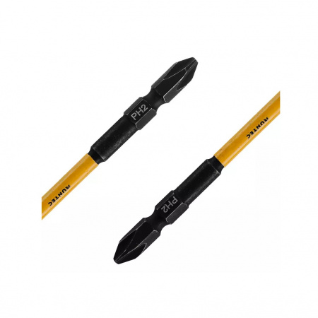 RUNTEC Биты ударные двусторонние HEX - E 1/4" (6.35 мм), 110 мм, PH2/PH2, 5 шт