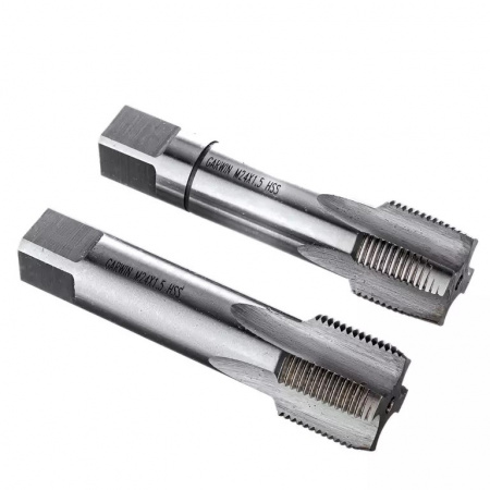 GARWIN INDUSTRIAL Метчики ручные Mf24x1.5, DIN 2181, HSS, 6H, комплект из 2 штук