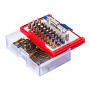 МАСТАК Набор вставок (бит) 1/4", TORX, HEX, PZ, PH, SLOT, 32 предмета