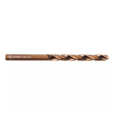 GARWIN INDUSTRIAL Сверло спиральное по металлу 8,8 мм, DIN 338, HSS-Co5, 5xD, 135°, HA, тип UNI