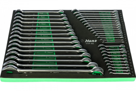 Hans Набор ключей комбинированных 6-38 мм, 40 предметов, в ложементе
