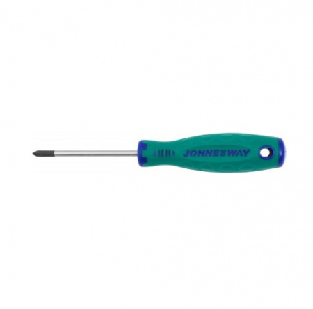 Jonnesway Отвертка стержневая крестовая ANTI-SLIP GRIP, PH1x80 мм
