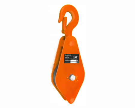 Блок однорольный монтажный с крюком Magnus-Profi 1BH-500, 0.5 т