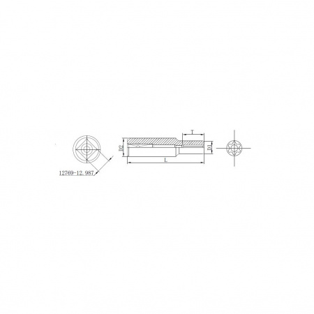 Thorvik Головка торцевая глубокая 1/2"DR, внешний TORX®, Е10