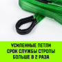Строп грузоподъемный текстильный петлевой (СТП) HITCH LS2020, 2000 кг, 2.0 м