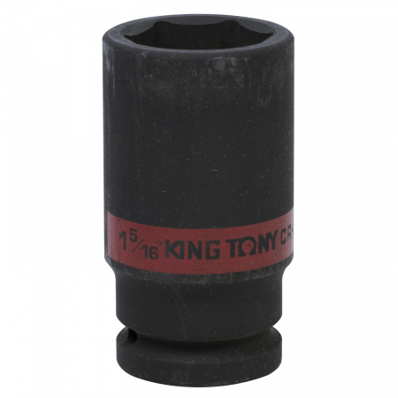 KING TONY Головка торцевая ударная глубокая шестигранная 3/4", 1-5/16", дюймовая 643542S