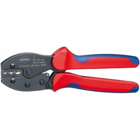 Knipex Пресс-клещи, PreciForce, вороненые, 0,5-6,0 мм², 220 мм