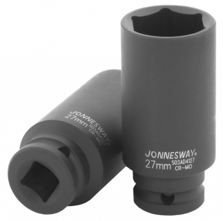 JONNESWAY Головка торцевая ударная глубокая 1/2"DR, 27 мм