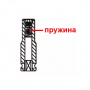Licota Головка торцевая ударная глубокая с магнитом 3/8", 6-гранная, 13 мм