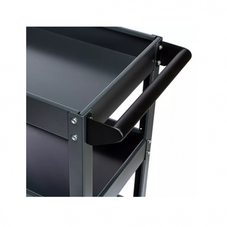 RUNTEC Тележка с тремя открытыми полками, серый RAL 7016, 800x385x830 мм