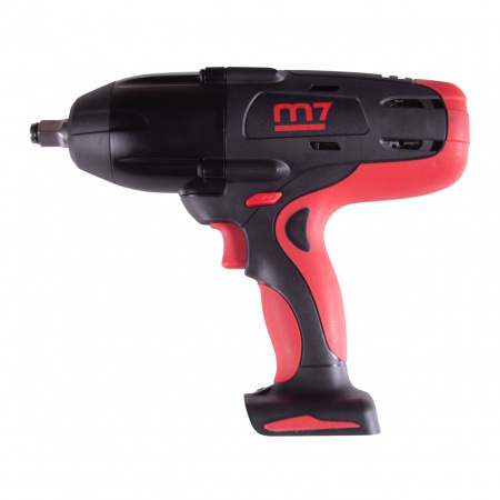 MIGHTY SEVEN Гайковерт ударный аккумуляторный 1/2", 1220 НМ, 18 В, 4 предмета, кейс