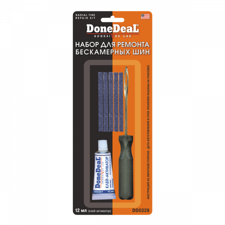 DoneDeal Набор для ремонта бескамерных шин (полоски сырой резины)