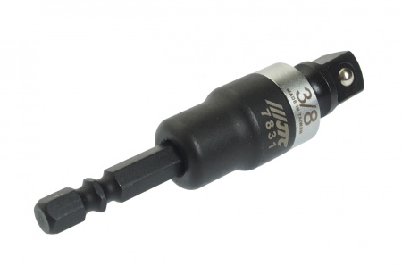 JTC Адаптер 1/4"х3/8" (6.35мм) карданный под шуруповерт 