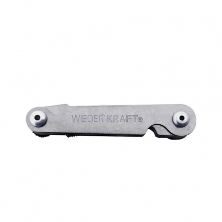 WiederKraft Резьбовой шаблон, резьбомер, шагомер 60° и 55°