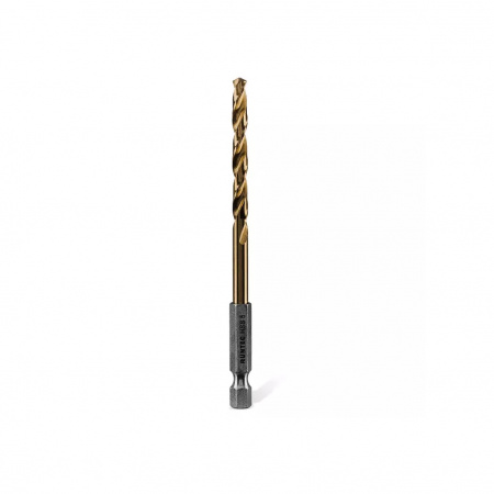 RUNTEC Сверло по металлу HSS-TiN 5 x 106 мм 1/4" HEX - E (6.35 мм)
