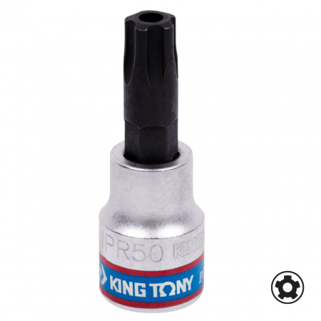 KING TONY Насадка (бита) торцевая 3/8", TORX PLUS (5-лучевой П-образной формы), IPR50, L = 50 мм 