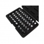 Licota Набор головок коротких 1/4" HEX, PH, SL, SPLINE, TORX (с отверстием), 40 предметов