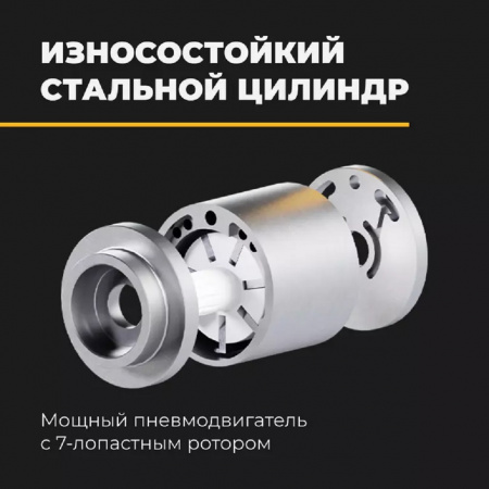 RUNTEC PRO Гайковерт ударный пневматический 1/2", 1300 Нм