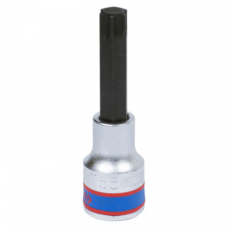 KING TONY Насадка (бита) торцевая 1/2", TORX, T55, L = 80 мм