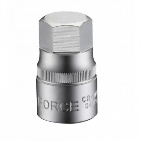 FORCE Головка-бита шестигранная 1/2"DR монолитная 17 мм L=42 мм